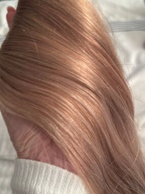 Peach Blonde Women's Hair Color Shade - Warm Peachy Tone